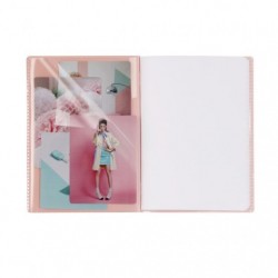 Cahier piqué Koverbook Blush 17x22 cm 48 pages grands carreaux couverture polypropylène opaque bicolore._1