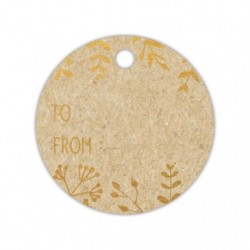 Kraft gift tags, rounds.