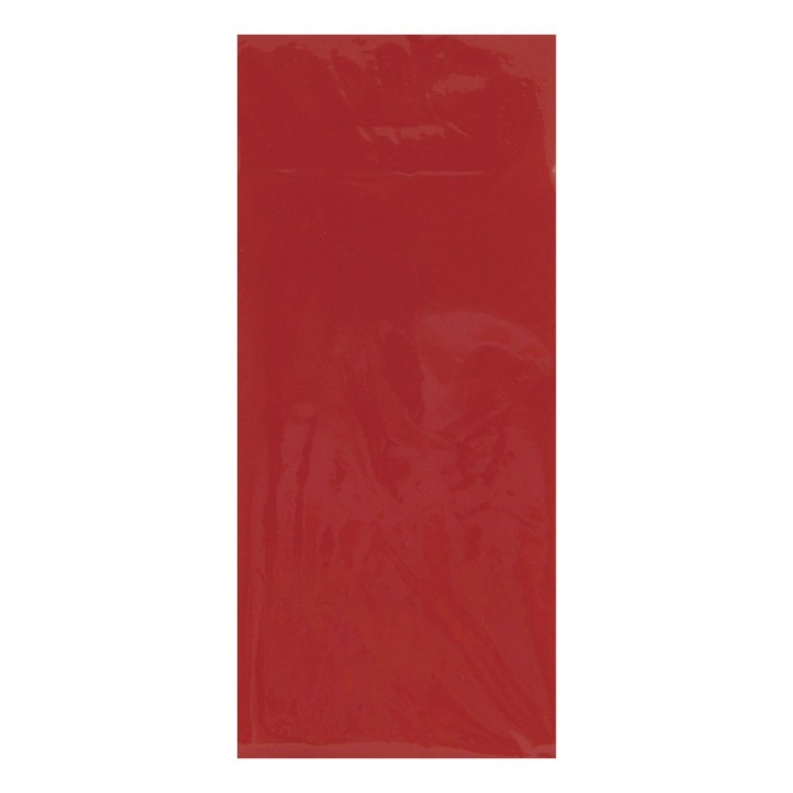 Soie, sachet 6 fles 50x70 cm rouge.