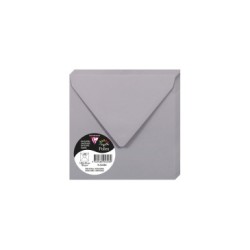 Enveloppe Pollen 14x14cm - Gris koala - Gris koala - Papier lisse