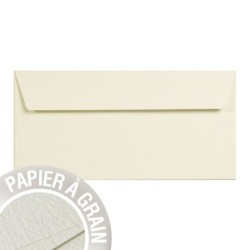 Enveloppe Grain de Pollen DL (11x22cm) - Perle d'ivoire - Perle d'ivoire