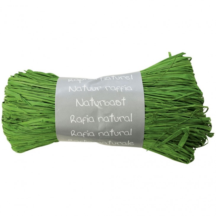 50 g Christmas Green Clairefontaine Natural Raffia Ball 