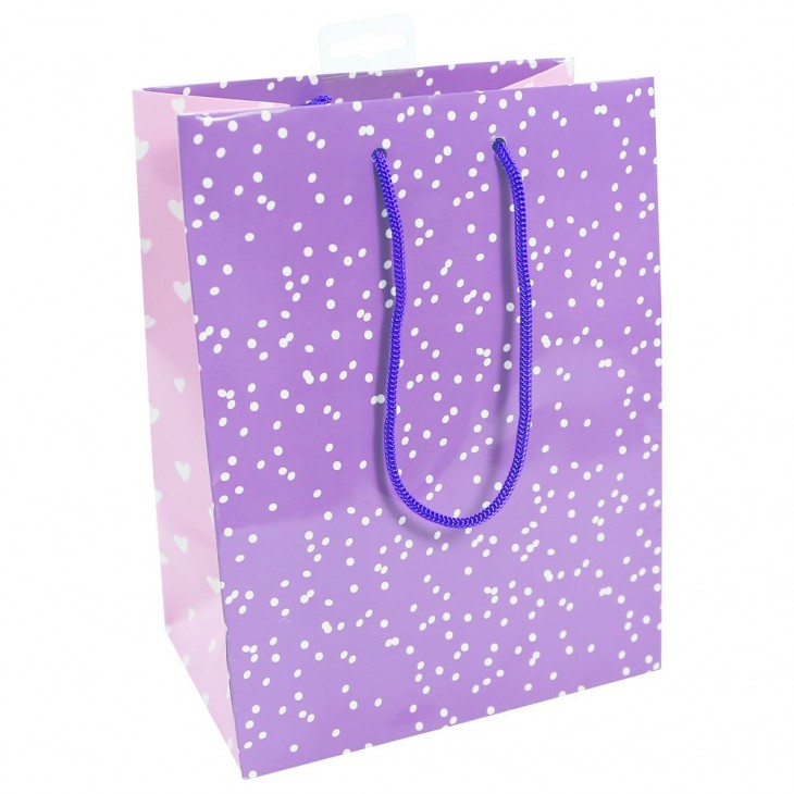 Clairefontaine medium bag, 19x12x25cm, dot design.