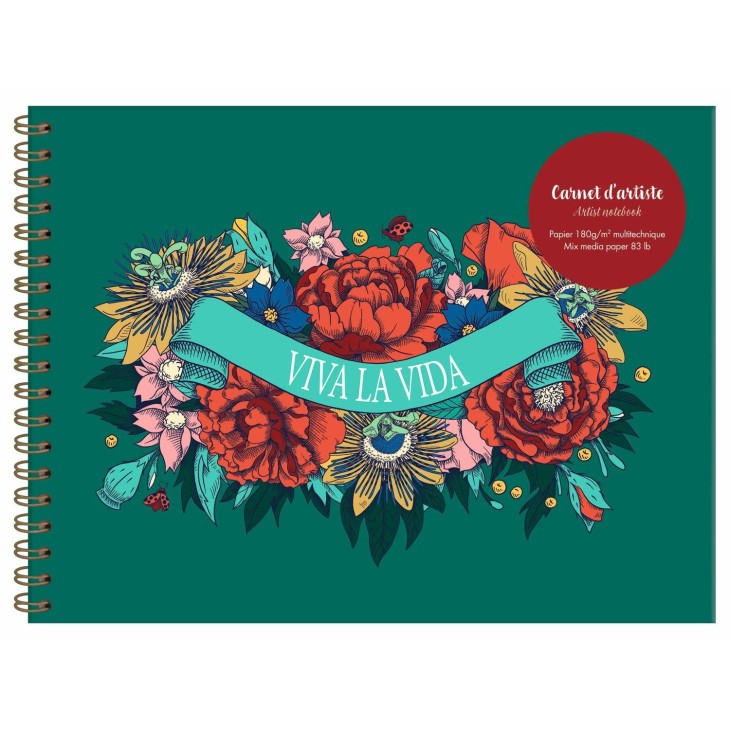 Frida Kahlo, Carnet artiste 32x24 cm 40F