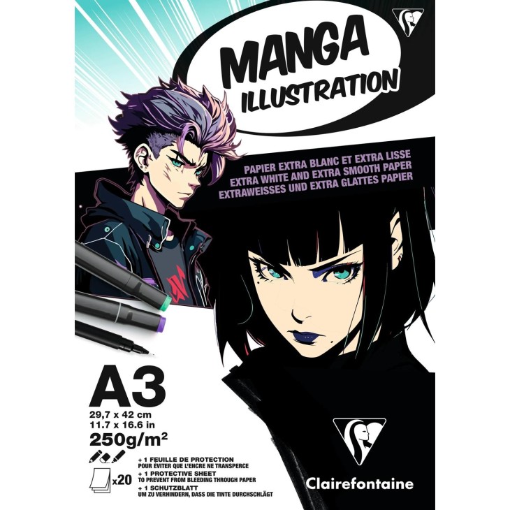 Manga Illustration paper pad 250g