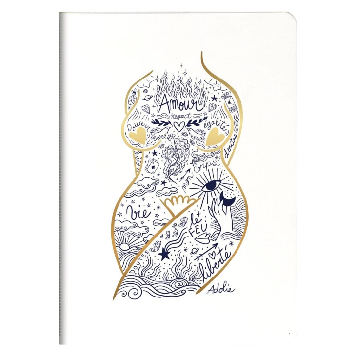 Adolie, A5 thread-stitched notebook 64P L ass.