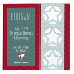 KIRIGAMI, Carnet de 52 pages 160g/m2 au format 20x20cm - Magie de Noël._1