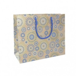 Authentique,Sac Shopping 32x13x25cm Bleu.