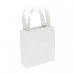 Premium Blanc, sac petit 12x4,5x13,5cm Rayures._1