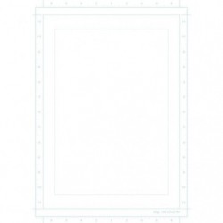 210 x 297 mm Blanc Clairefontaine REF 94038C Papier Manga Bloc Storyboard A4 100 Feuilles Grille divisée en 6 Cases 55 grammes par 1 