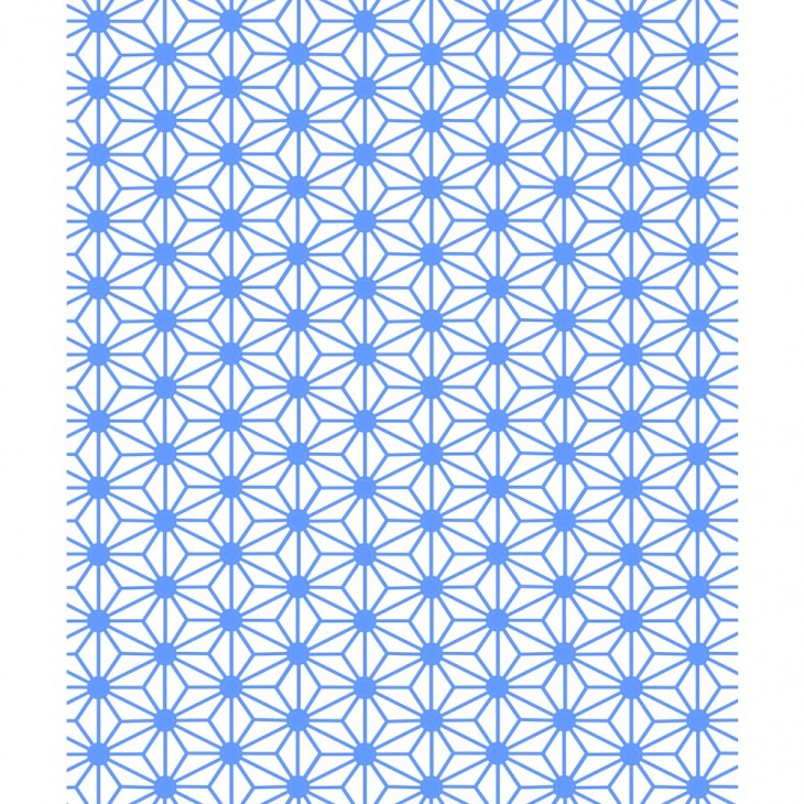 Sachet de papier de soie 4F pliées 50x70cm, Losanges bleu.