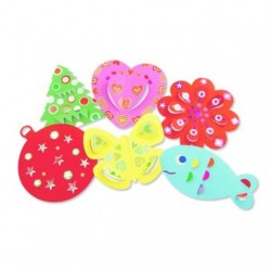 Pack of 20 colored shapes, Hearts._1