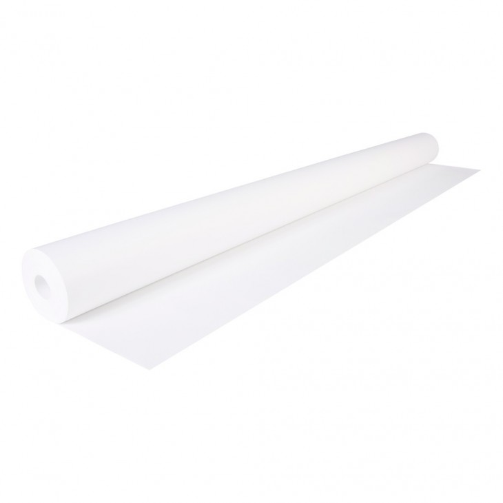 Papier cadeau blanc brillant, 0,70 x 25m, 80g