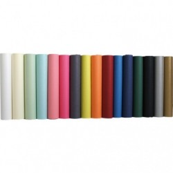 Coloured kraft roll 3x0.70m in display of 50 rolls assorted._1