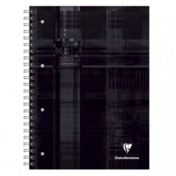BindO Block cahier reliure intégrale A4+ 160 pages détachables perforé 4 trous grands carreaux + cadre en-tête 4 couleurs de ban_1