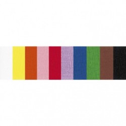 Clairefontaine Fireproofed Crepe Paper, 10 Shts, 2,50x0,50m, Assorted._1