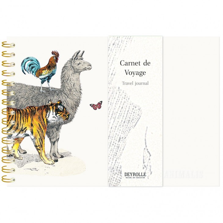Animalis, Carnet de Voyage reliure intégrale A5-paysage - 21 x 14,8 cm, 30 feuilles de papier multitechniques 180g, ass.