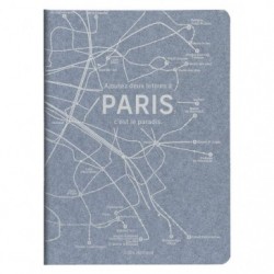 Jeans métro, Carnet piqué cousu fil A5 - 14,8 x 21 cm, 96 pages, ligné, ass._1