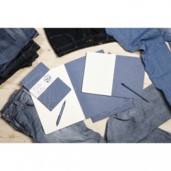 Jeans métro, Carnet rembordé rigide A5 - 14,8 x 21 cm, 96 pages, ligné, poche à soufflet, ass._1