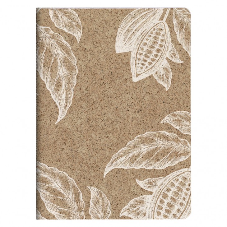 Cocoa motif, Carnet piqué cousu fil A5 - 14,8 x 21 cm, 96 pages, ligné, ass.