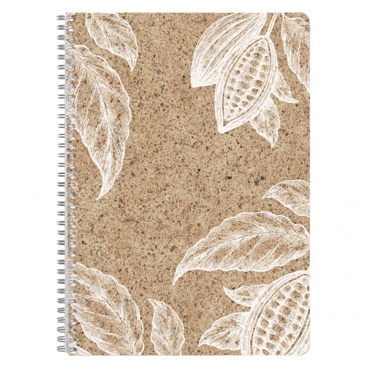 Cocoa motif, Cahier reliure intégrale A4 - 21 x 29,7 cm, 148 pages