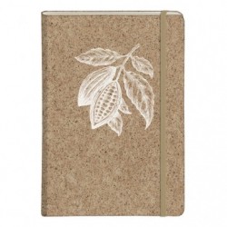 Cocoa motif, Carnet rembordé rigide A5 - 14,8 x 21 cm, 96 pages, ligné, poche à soufflet, ass._1