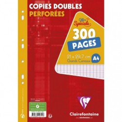 Clairefontaine Multi punched Double Sheets White A4 Seyes Ruled._1