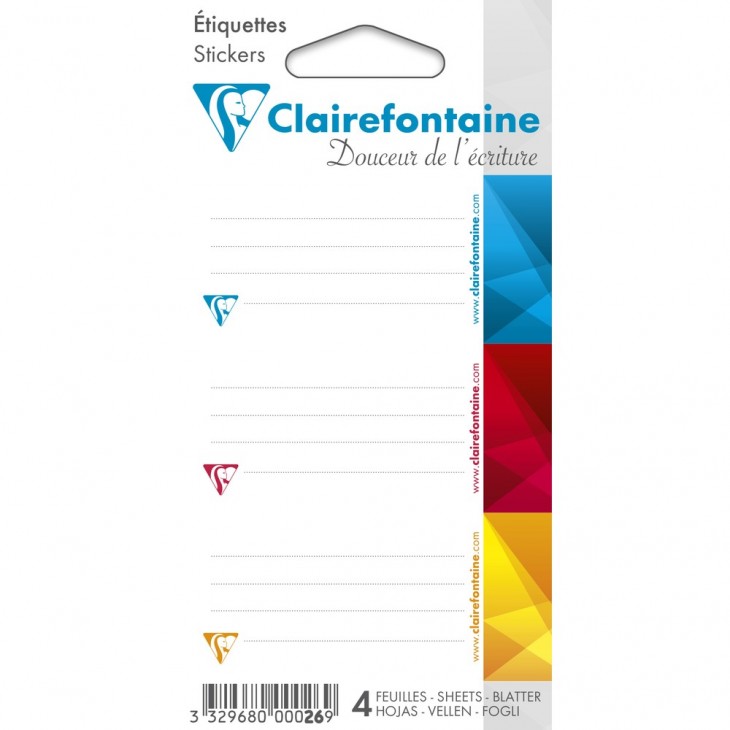 Clairefontaine Metric Adhesive Labels.