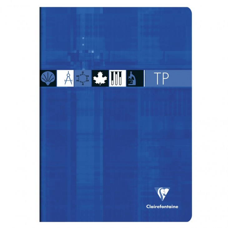 Clairefontaine Staplebound Laboratory Workbook A4 Seyes,Plain Ruling.