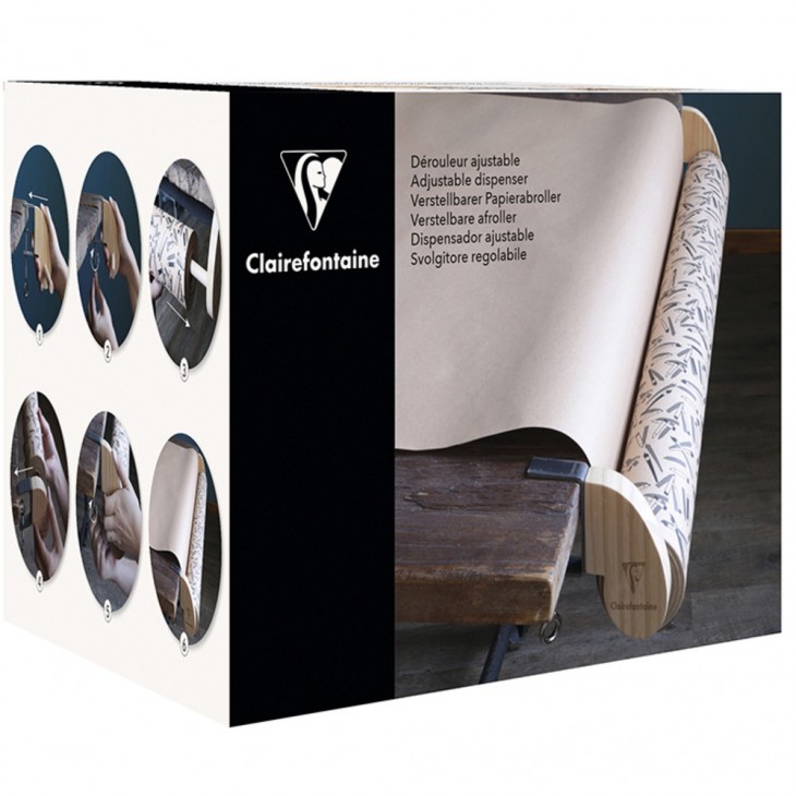 Clairefontaine Adjustable Wrapping Paper Dispenser.