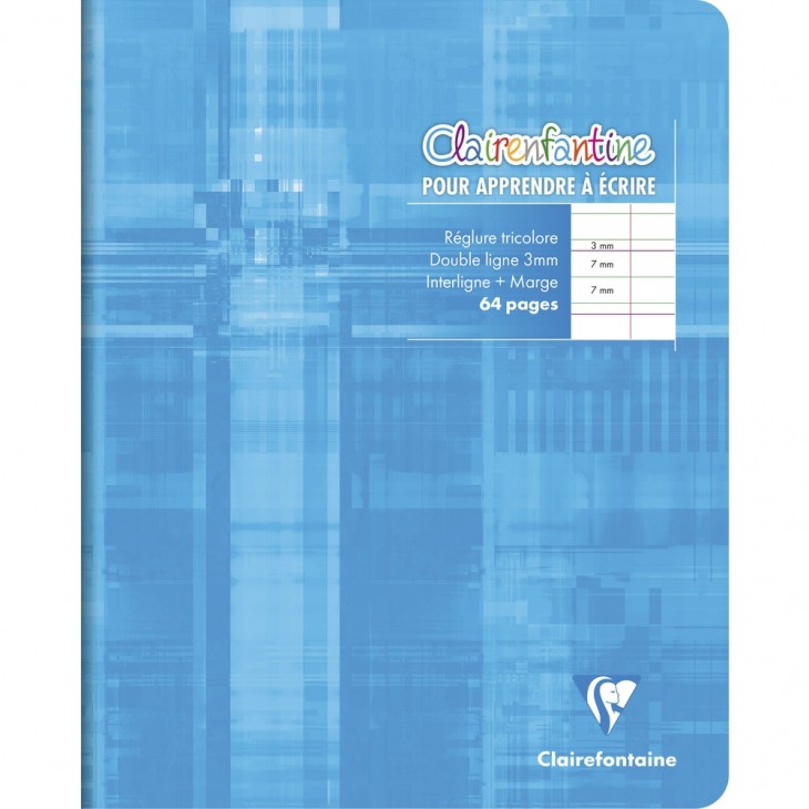CAHIER ÉCRITURE DOUBLE LIGNE 3MM MARGE - Cahiers scolaires/Cahiers