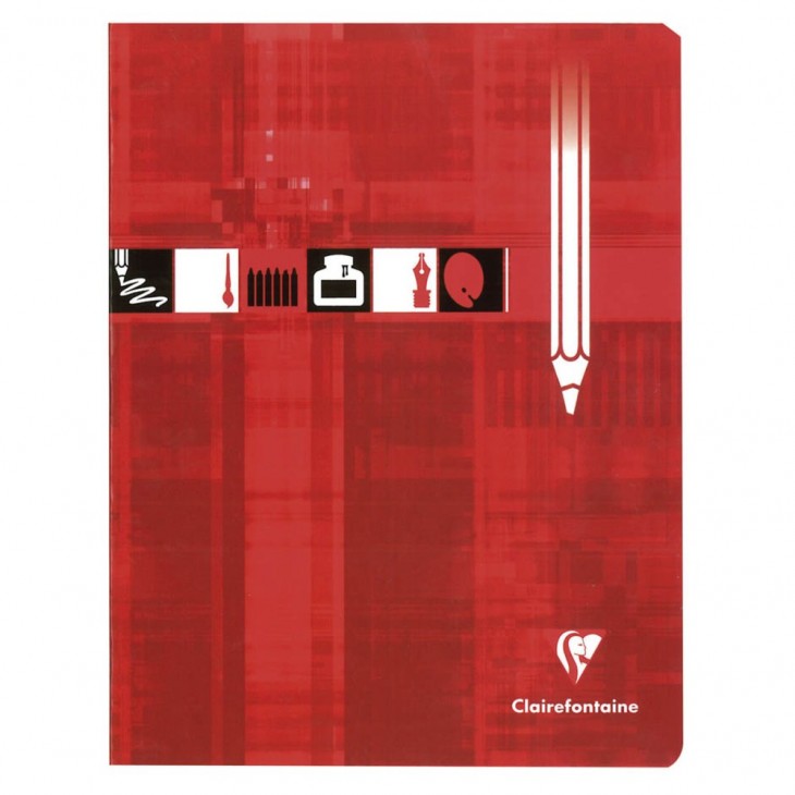 Clairefontaine Staplebound Drawing Book 170x220 Plain Ruling.