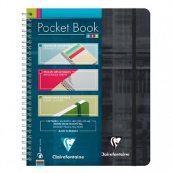 Pocket Book cahier reliure intégrale à élastique A5+ 120 pages détachables ligné Couleur aléatoire._1