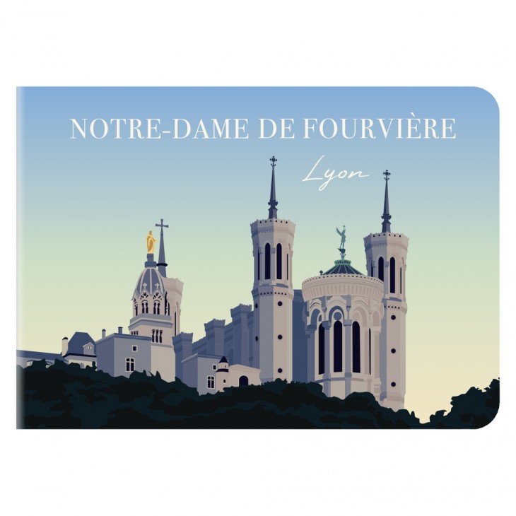 Carnet piqûre textile France 14,8x10,5 cm 48 pages uni visuel Lyon papier ivoire.