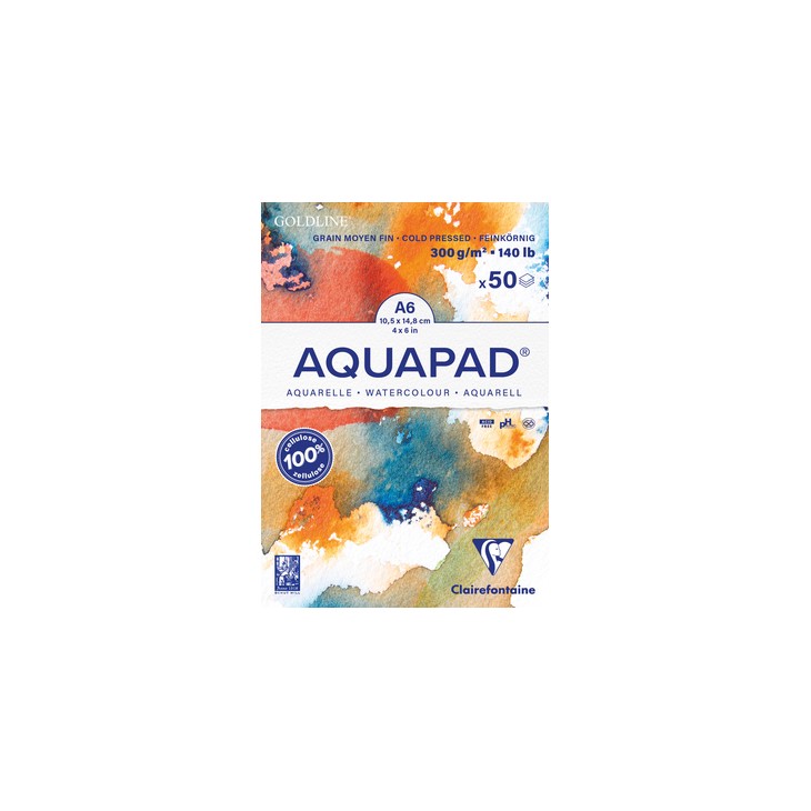 Bloc papier aquarelle Aquapad 300g