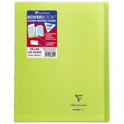 Cahier Clairefontaine Koverbook A4 ligné marge violet