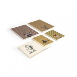 Funny Company, Cahier broché A5 - 14,8 x 21 cm, couverture souple, dos carré cousu fil, 160 pages, uni, ass._1