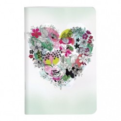 Clairefontaine Blooming Stapled Notebook, 11x17cm, 48 Sheets, Lined, Assorted, 1 Pack of 8._1
