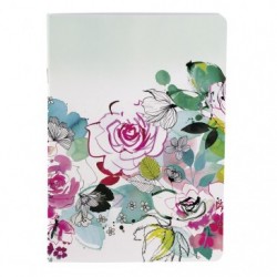 Clairefontaine Blooming Stapled Notebook, A5 - 14,8x21cm, 48 Sheets, Lined, Assorted, 1 Pack of 9._1