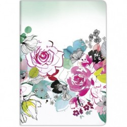 Clairefontaine Blooming Stapled Notebook, A4 - 21x29,7cm, 48 Sheets, Lined and Margin, Assorted, 1 Pack of 10._1