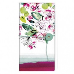 Clairefontaine Blooming Slim Notebook, 9x18cm, 40 Sheets, Plain, Assorted, 1 Pack of 4._1