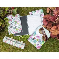 Blooming Wirebound Notebook, A5 - 14,8x21cm, 74 Sheets, Lined, Assorted, 1 Pack of 4._1