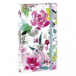 Clairefontaine Blooming Little Reminder, 9,5x16cm, 3 Pads with 50 Detachable Sheets, Pen, 1 Pack of 4.