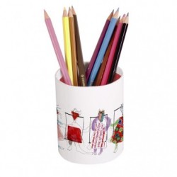 Ritournelle, Pot à crayons rond, Ø 9 cm x hauteur 11 cm ._1