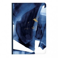 Un Porte-Lettres en Carton 25x10x14cm motif Aquarelle bleu indigo Clairefontaine 115729C Papier finition brillante Collection Indigo 
