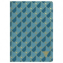 Carnet piqûre textile Neo Deco Collection Mi-Saison A5 96 pages petits carreaux motifs assortis papier ivoire._1