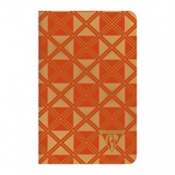 Carnet piqûre textile Neo Deco Collection Mi-Saison 9x14 cm 96 pages uni motifs assortis papier ivoire._1