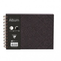 Aïda, Wirebound Travel Album, Landscape A5 - 21x14,8cm, Leatherette Hard Cover, 20 Sheets Lined and 20 Sheets Black.