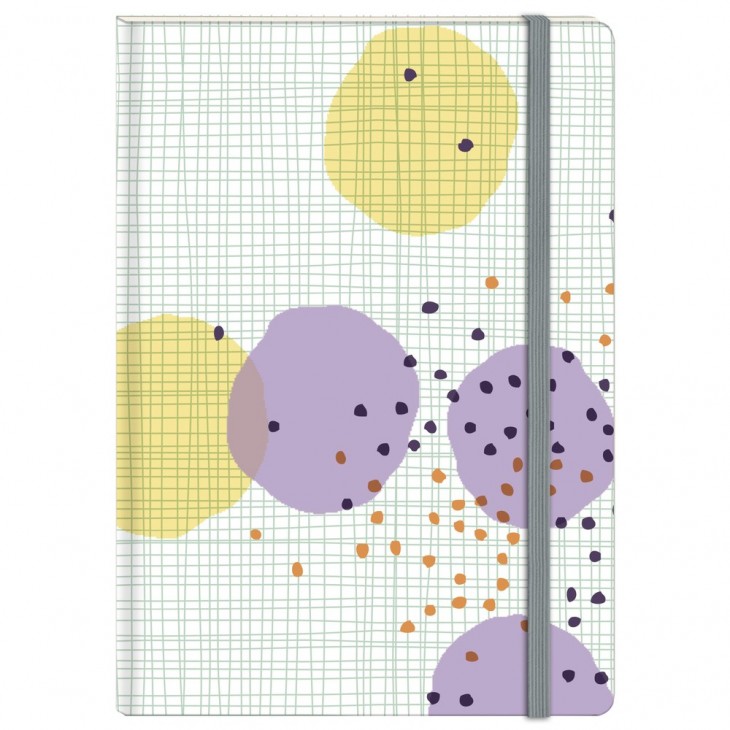 Zephir, Carnet rembordé rigide, A6 - 10,5 x 14,8 cm, 96 pages, ligné, fermeture à élastique, ass.