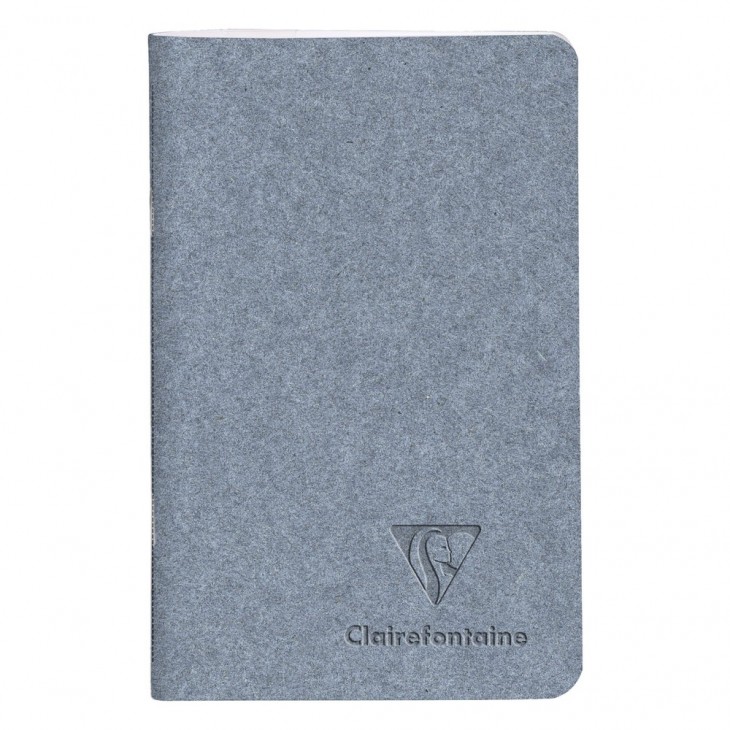 Clairefontaine 83518C couverture papier jeans Un carnet piqué cousu fil Jeans et Cacao 48 pages 7,5x12 cm 90g lignées 